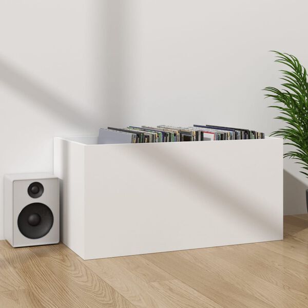 vidaXL Έπιπλο Δίσκων Βινυλίου Λευκό 71x34x36 εκ. Επεξεργ. Ξύλο