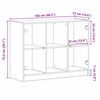 vidaXL Πλαϊνό γραφείο Μαύρη δρυς 102 x 37 x 75.5 εκ.