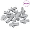 vidaXL &Sigma;&tau;ή&rho;&iota;&gamma;&mu;&alpha; &Rho;&alpha;&phi;&iota;&omicron;ύ 12 pcs &Alpha;&sigma;&eta;&mu;ί 8,6 x 8,6 x 14,6 mm &Alpha;&tau;&sigma;ά&lambda;&iota;