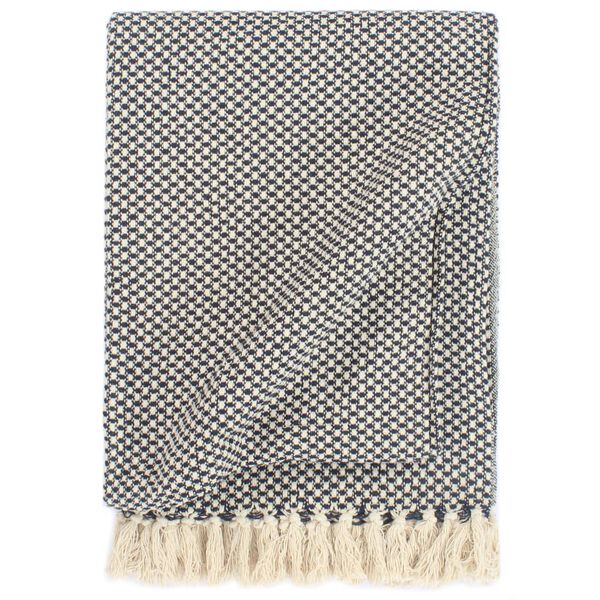 vidaXL Ριχτάρι Μπλε 125 x 150 εκ. Βαμβακερό