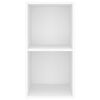 vidaXL Έπιπλο Τηλεόρασης Κρεμαστό Λευκό 37x37x72 εκ. από Επεξ. Ξύλο