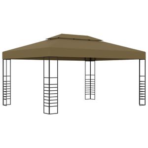 vidaXL Κιόσκι Taupe 3 x 4 μ. 180 γρ/μ²