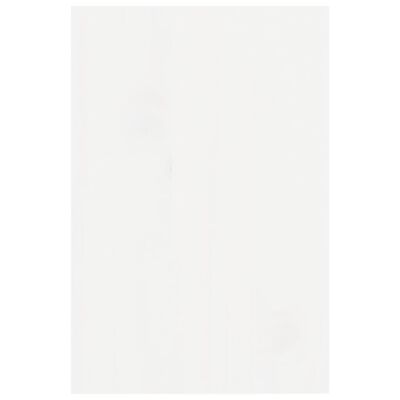 vidaXL Βάση Οθόνης Λευκή 81x20x30 εκ. από Μασίφ Ξύλο Πεύκου