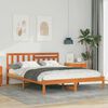 vidaXL Σκελετός Κρεβατιού Καφέ κεριού 120 x 190 cm Μασίφ ξύλο πεύκου