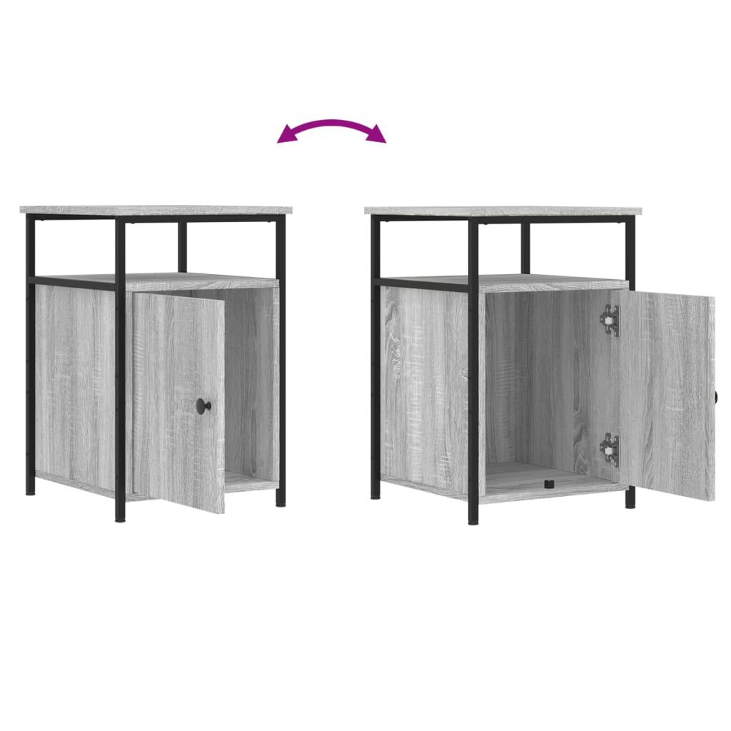 vidaXL Κομοδίνο Γκρι Sonoma 40 x 42 x 60 εκ. από Επεξεργασμένο Ξύλο