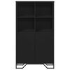 vidaXL Ντουλάπι Μαύρο 79,5x35,5x137,5 εκ. Επεξεργασμένο Ξύλο