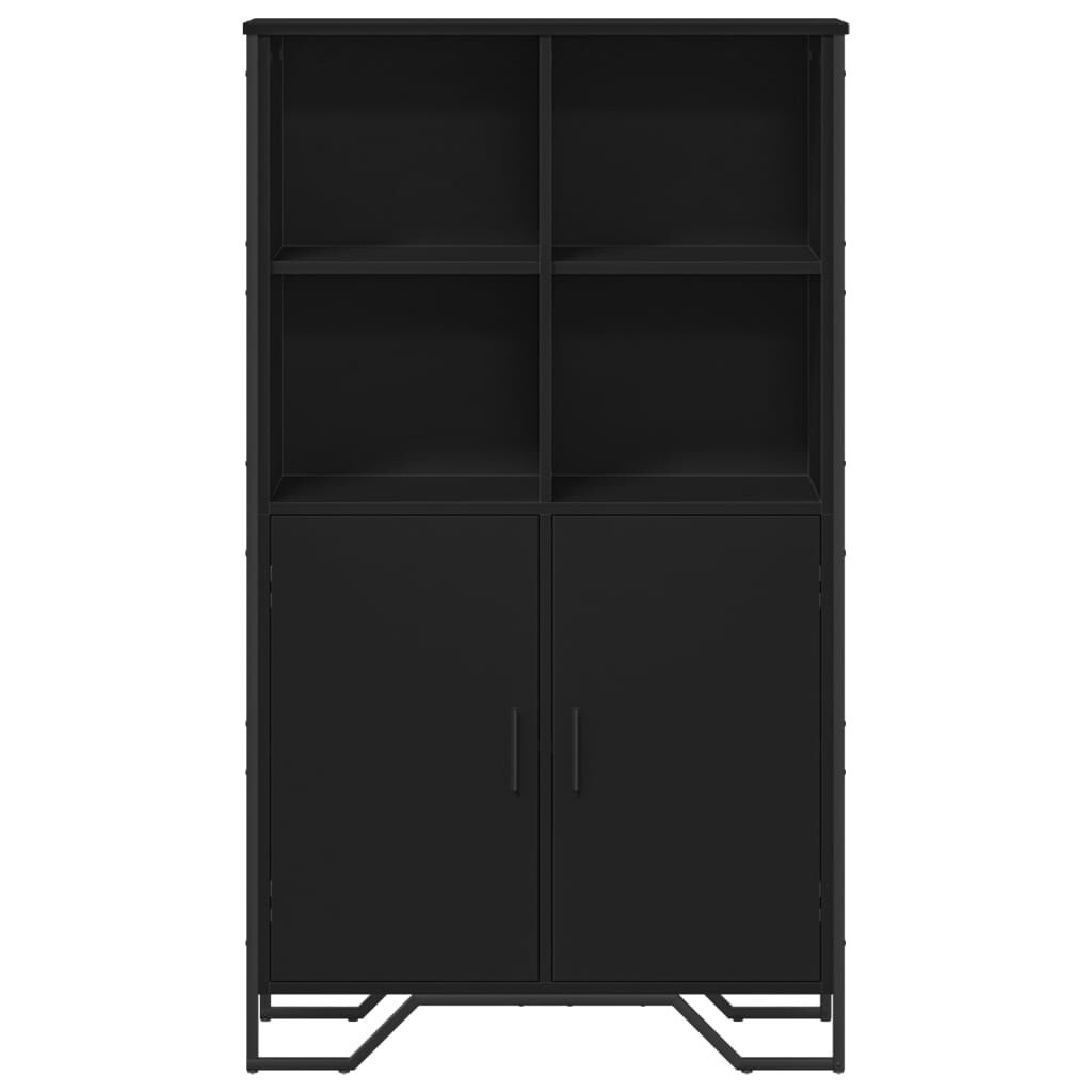 vidaXL Ντουλάπι Μαύρο 79,5x35,5x137,5 εκ. Επεξεργασμένο Ξύλο