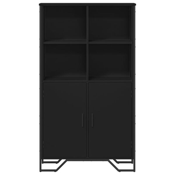 vidaXL Ντουλάπι Μαύρο 79,5x35,5x137,5 εκ. Επεξεργασμένο Ξύλο