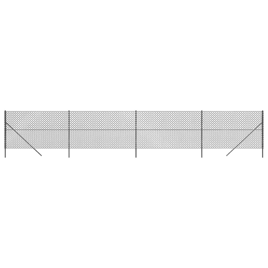 vidaXL Συρματόπλεγμα Περίφραξης Ανθρακί 1,6 x 10 μ.