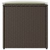 vidaXL Κουτί Μαξιλαριών Καφέ 50 x 50 x 50 cm συνθετικό ρατάν