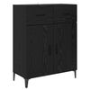 vidaXL Highboard &Mu;&alpha;ύ&rho;&eta; &Omicron;&xi;&upsilon;ά 69,5 x 34 x 180 &epsilon;&kappa;. &Epsilon;&pi;&epsilon;&xi;&epsilon;&rho;&gamma;&alpha;&sigma;&mu;έ&nu;&omicron; &xi;ύ&lambda;&omicron;