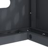 vidaXL Κάλυμμα κλιματιστικού Ανθρακί 90 x 40 x 60 εκ Ατσάλι