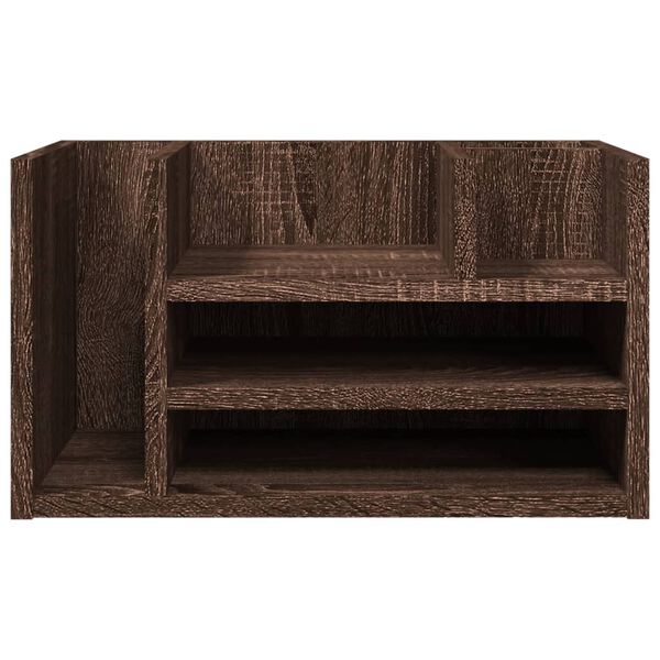 vidaXL Έπιπλο Οργάνωσης Γραφείου Καφέ Δρυς 44,5x24x25 εκ Επεξ. Ξύλο