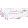 vidaXL Κρεβάτι Γωνίας με κεφαλάρι Τιρκουάζ 80 x 200 cm Βελούδο