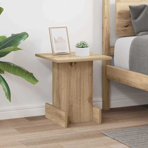 vidaXL End Table Artisan Oak 35,5 x 35 x 40 &epsilon;&kappa; &Epsilon;&pi;&epsilon;&xi;&epsilon;&rho;&gamma;&alpha;&sigma;&mu;έ&nu;&omicron; &xi;ύ&lambda;&omicron;