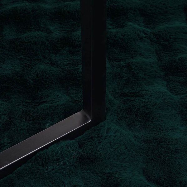 vidaXL Ψεύτικη κουβέρτα από κουνέλι 4 pcs Σκούρο Πράσινο 150 x 220 cm