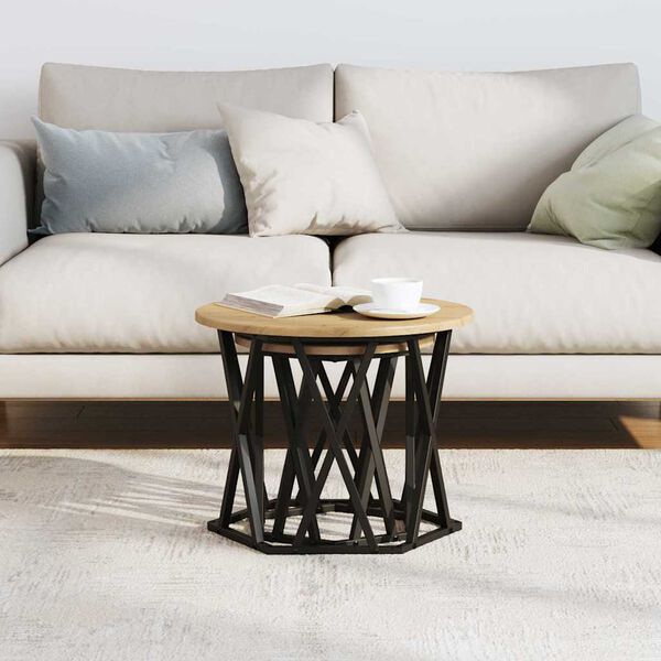 vidaXL Τραπεζάκι Πλευράς 2 pcs Artisan Oak Μηχανισμένο ξύλο και ατσάλι