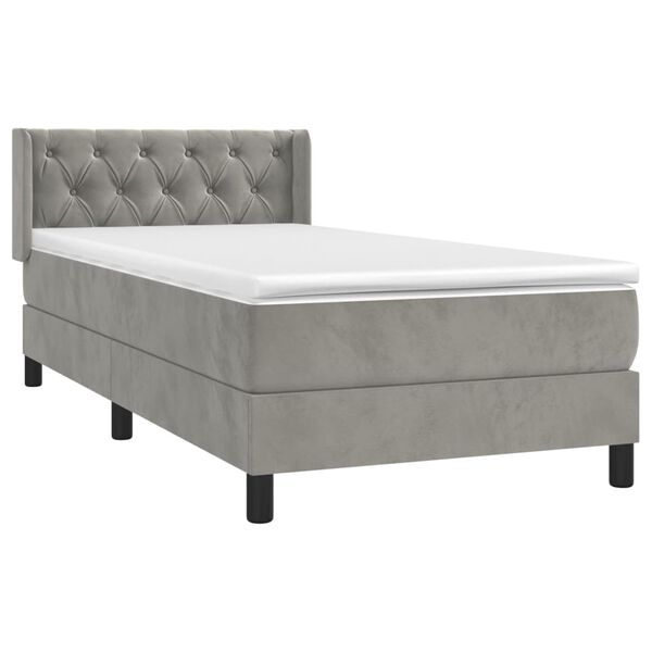 vidaXL &Kappa;&rho;&epsilon;&beta;ά&tau;&iota; Boxspring &mu;&epsilon; &Sigma;&tau;&rho;ώ&mu;&alpha; &Alpha;&nu;&omicron;&iota;&chi;&tau;ό &Gamma;&kappa;&rho;&iota; 80x200 &epsilon;&kappa;. &Beta;&epsilon;&lambda;&omicron;ύ&delta;&iota;&nu;&omicron;