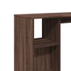 vidaXL Τραπέζι Κονσόλα με Ράφι Καφέ Δρυς 124x46x103,5εκ. Επεξεργ. Ξύλο
