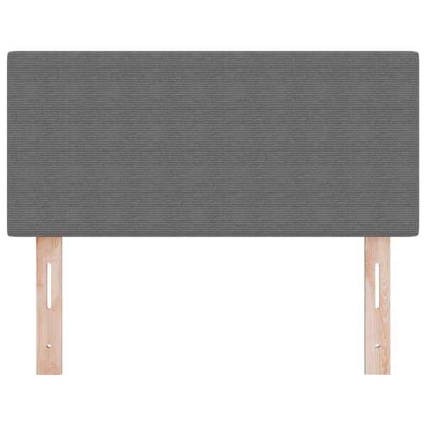 vidaXL LED κεφαλάρι με φώτα λωρίδας LED Ανοιχτό γκρι 80 cm ύφασμα
