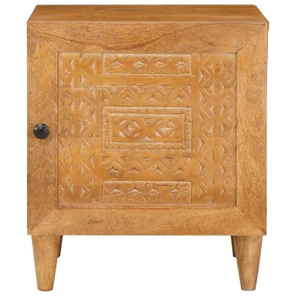 vidaXL Κομοδίνο Ανοιχτό καφέ 40 x 33 x 46 εκ. Μασίφ ξύλο ακακίας