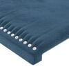 vidaXL Κρεβάτι Boxspring με Στρώμα Σκούρο Μπλε 180x200 εκ. Βελούδινο