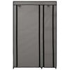 vidaXL Ντουλάπα Αναδιπλούμενη Γκρι 110 x 45 x 175 εκ. Υφασμάτινη