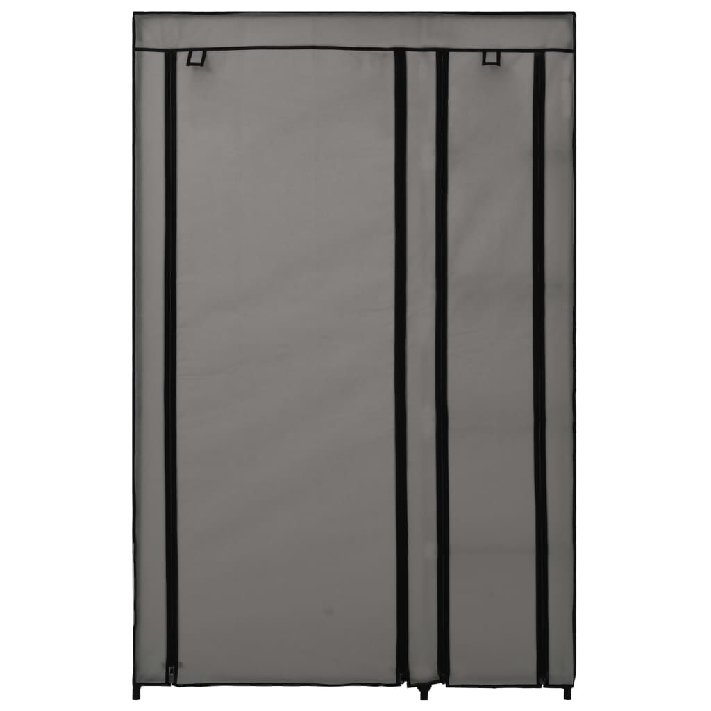 vidaXL Ντουλάπα Αναδιπλούμενη Γκρι 110 x 45 x 175 εκ. Υφασμάτινη