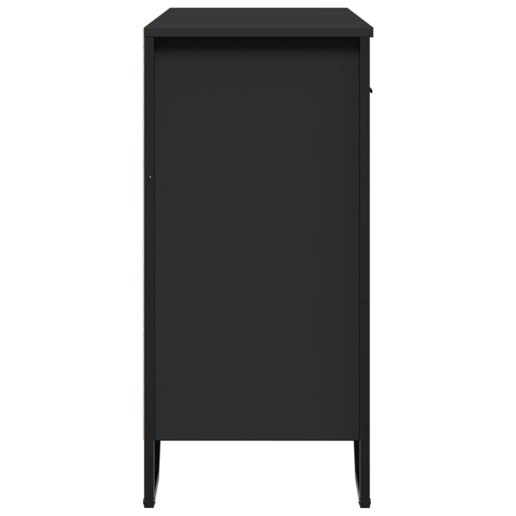 vidaXL Συρταριέρα Μαύρη 79,5x35,5x74,5 εκ. από Επεξεργασμένο Ξύλο