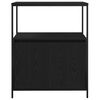 vidaXL Ντουλάπι μπάνιου με ράφια Μαύρη βελανιδιά 76,5x35x95 εκ.