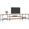 vidaXL Έπιπλο Τηλεόρασης Sonoma Δρυς 201x35x45 εκ. Επεξ. Ξύλο/Σίδερο