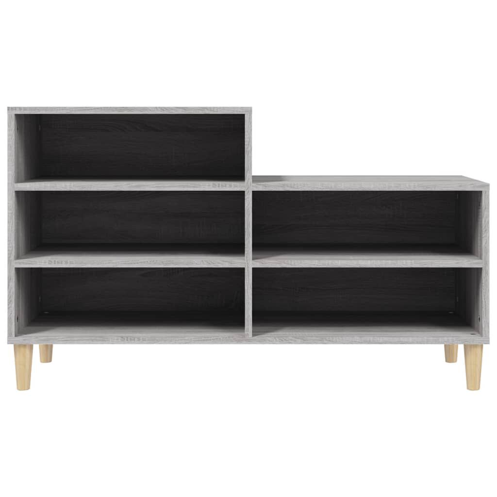 vidaXL Παπουτσοθήκη Γκρι Sonoma 102x36x60 εκ. από Επεξεργασμένο Ξύλο