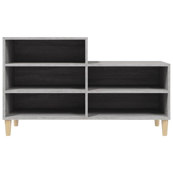vidaXL Παπουτσοθήκη Γκρι Sonoma 102x36x60 εκ. από Επεξεργασμένο Ξύλο