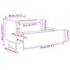 vidaXL Κομοδίνο με Φώτα LED Γκρι Sonoma 70 x 36 x 40,5 εκ.