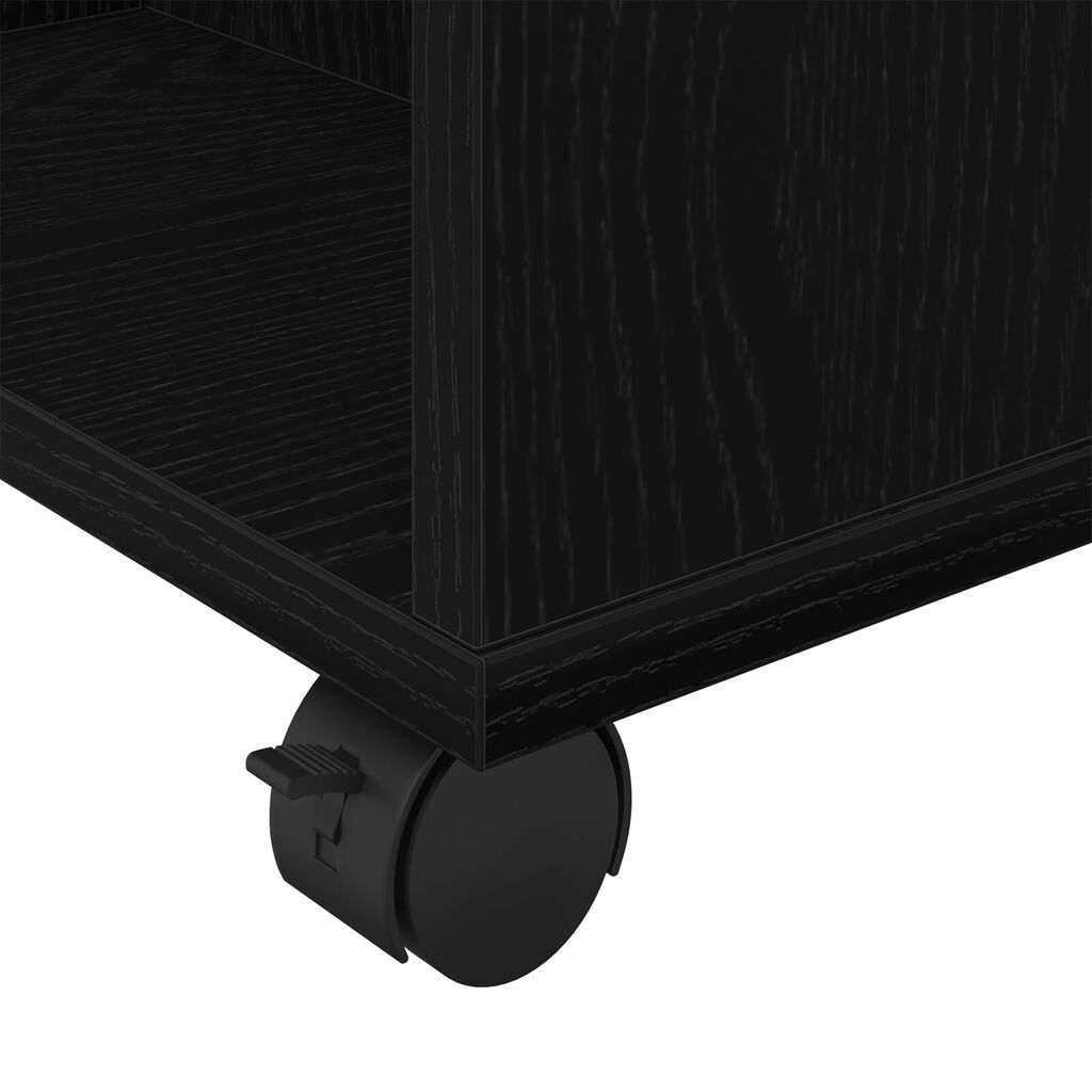 vidaXL Κάβα Αποθήκευσης Μαύρη Βελανιδιά 60x53x72,5 εκ Επεξεργασμένο Ξύλο