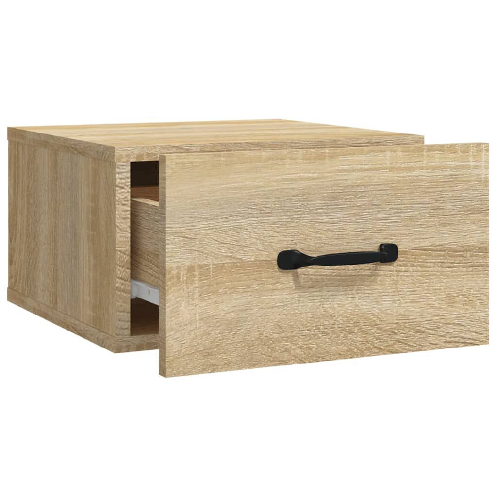 vidaXL Κομοδίνα Επιτοίχια Sonoma Δρυς 35 x 35 x 20 εκ.