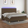 vidaXL &Kappa;&rho;&epsilon;&beta;ά&tau;&iota; Boxspring &mu;&epsilon; &Sigma;&tau;&rho;ώ&mu;&alpha; & LED &Sigma;&kappa;.&Kappa;&alpha;&phi;έ 200x200&epsilon;&kappa;. &Upsilon;&phi;&alpha;&sigma;&mu;ά&tau;&iota;&nu;&omicron;