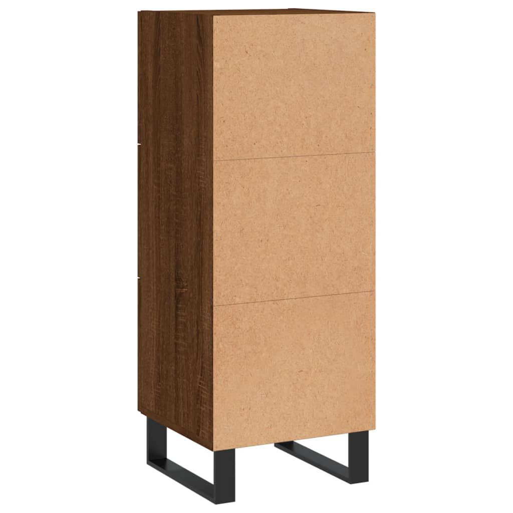 vidaXL Ντουλάπι Καφέ Δρυς 34,5 x 34 x 90 εκ. Επεξεργασμένο Ξύλο