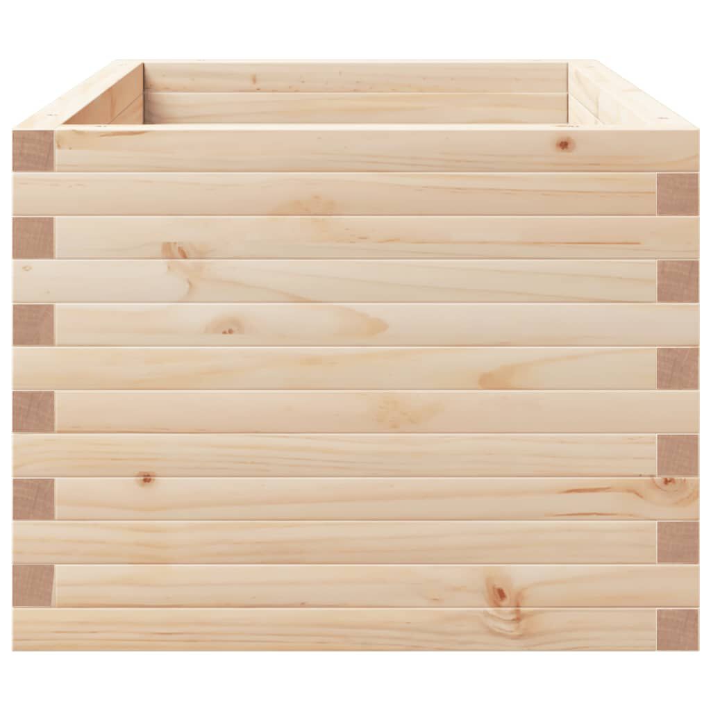 vidaXL Ζαρντινιέρα Κήπου 90x60x49,5 εκ από Μασίφ Ξύλο Πεύκου