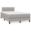 vidaXL &Kappa;&rho;&epsilon;&beta;ά&tau;&iota; Boxspring &mu;&epsilon; &Sigma;&tau;&rho;ώ&mu;&alpha; & LED &Alpha;&nu;.&Gamma;&kappa;&rho;&iota; 120x190&epsilon;&kappa;. &Upsilon;&phi;&alpha;&sigma;&mu;ά&tau;&iota;&nu;&omicron;