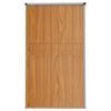 vidaXL Αποθήκη Εργαλείων Κήπου Καφέ 225x89x161 εκ. Γαλβαν. Ατσάλι