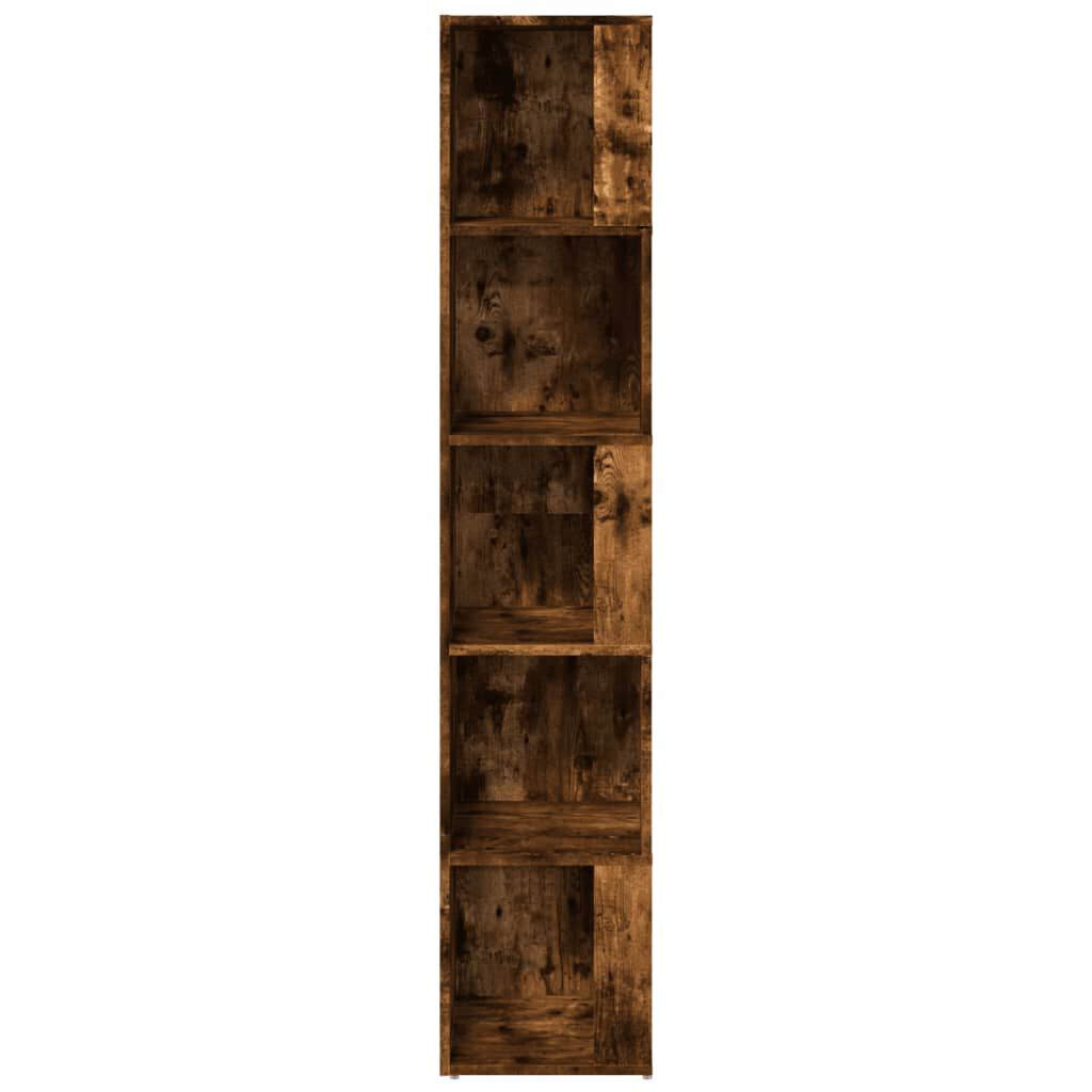 vidaXL Γωνιακό Έπιπλο Καπνιστή δρυς 33x33x164,5 εκ. από Επεξεργ. Ξύλο