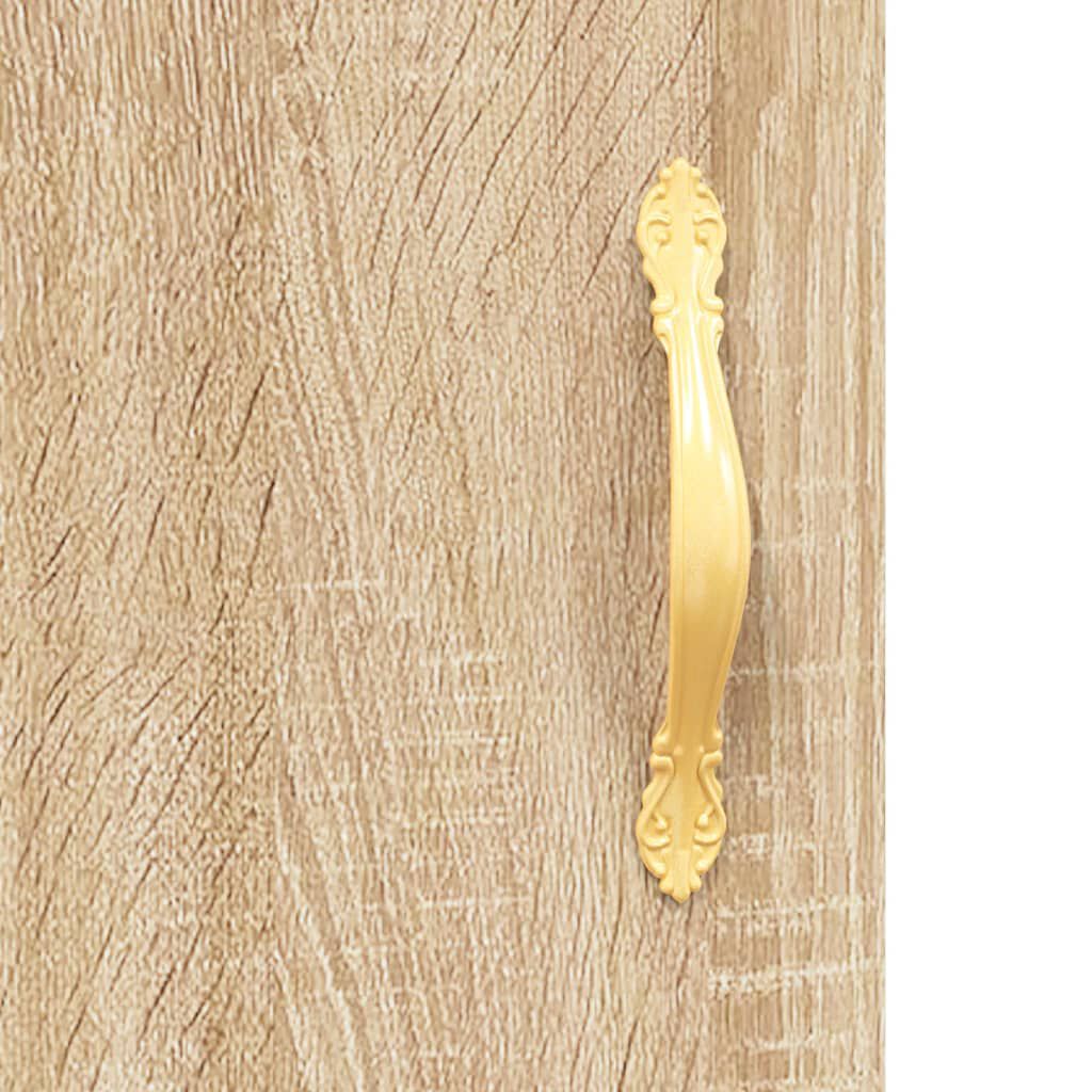 vidaXL Ντουλάπι Sonoma δρυς 69,5 x 34 x 180 εκ. από Επεξεργασμένο Ξύλο