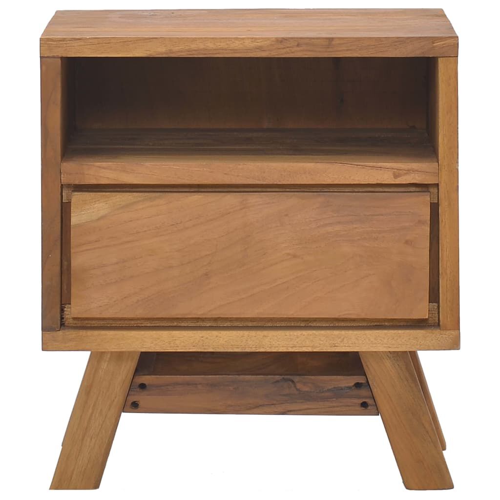 vidaXL Κομοδίνο 40 x 30 x 45 εκ. από Μασίφ Ξύλο Teak