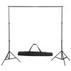 vidaXL Κιτ Φωτογραφικού Στούντιο με Σετ Φώτα, Φόντο & Ανακλαστήρα