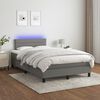 vidaXL &Kappa;&rho;&epsilon;&beta;ά&tau;&iota; Boxspring &mu;&epsilon; &Sigma;&tau;&rho;ώ&mu;&alpha; & LED &Sigma;&kappa;.&Gamma;&kappa;&rho;&iota; 120x200 &epsilon;&kappa; &Upsilon;&phi;&alpha;&sigma;&mu;ά&tau;&iota;&nu;&omicron;