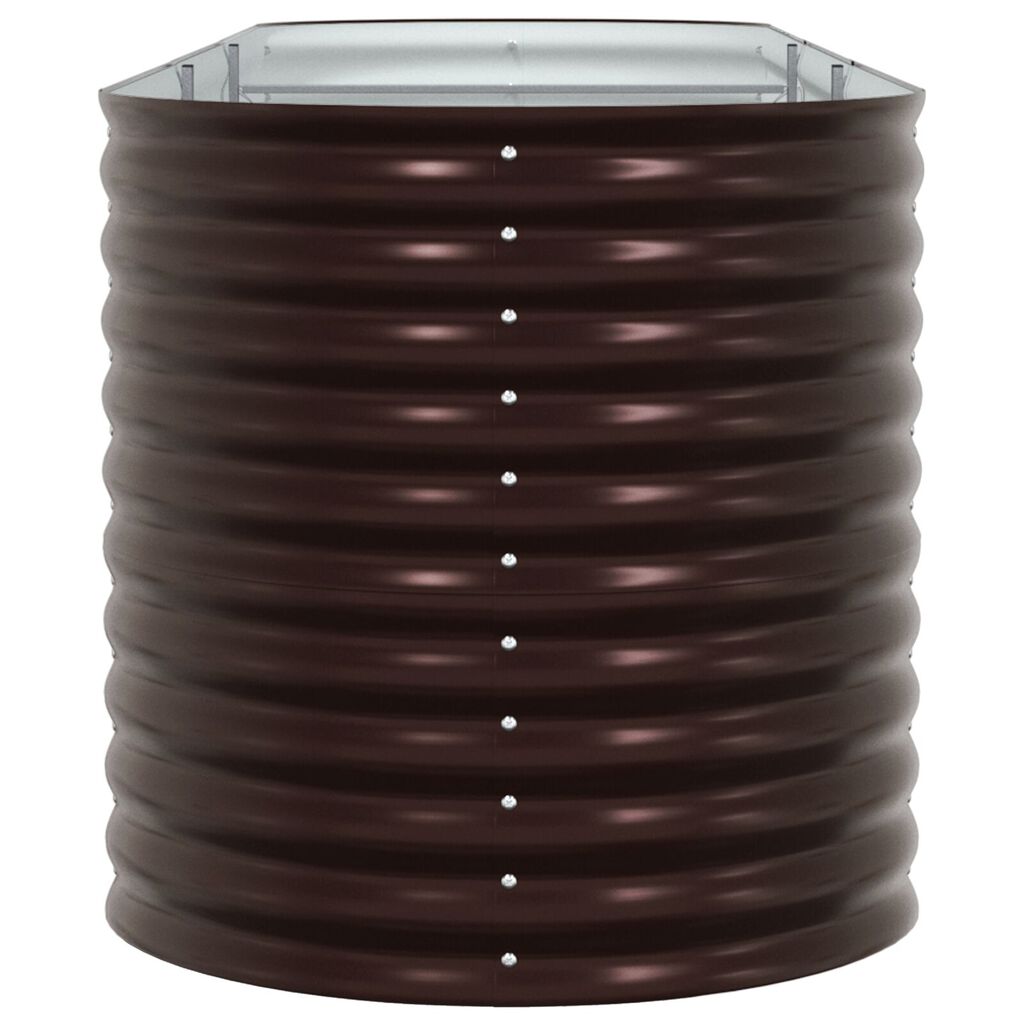 vidaXL Κρεβάτι για Κήπο Αναρτημένο Καφέ 320x80x81 εκ από Γαλβανισμένο Ατσάλι