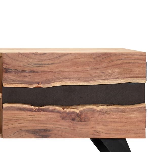vidaXL Έπιπλο Τηλεόρασης 140 x 30 x 45 εκ. από Μασίφ Ξύλο Ακακίας