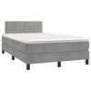 vidaXL &Kappa;&rho;&epsilon;&beta;ά&tau;&iota; Boxspring &mu;&epsilon; &Sigma;&tau;&rho;ώ&mu;&alpha; & LED &Alpha;&nu;.&Gamma;&kappa;&rho;&iota; 120x190&epsilon;&kappa;. &Beta;&epsilon;&lambda;&omicron;ύ&delta;&iota;&nu;&omicron;