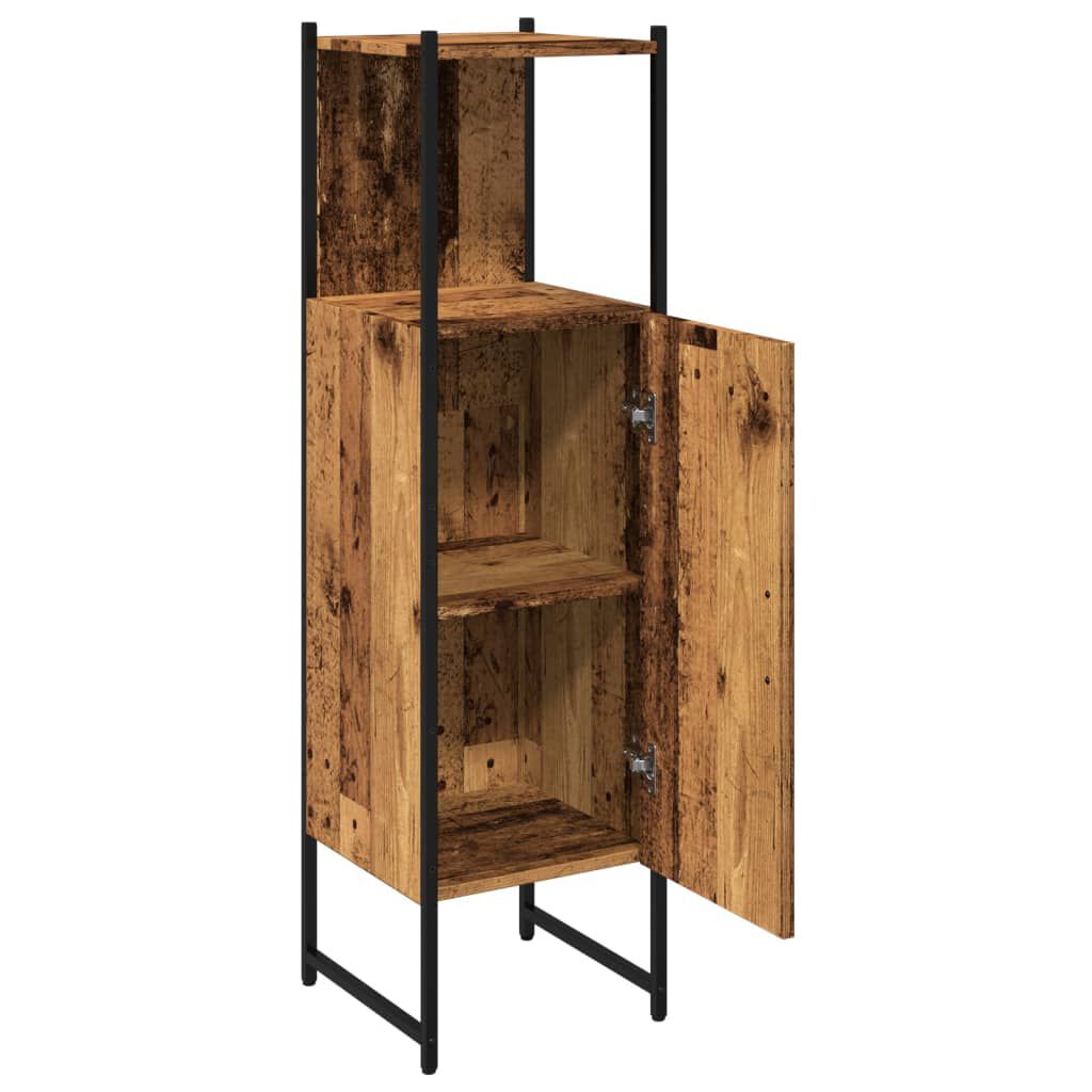 vidaXL Στήλη Μπάνιου Παλιό Ξύλο 33x33x120,5 εκ. από Μοριοσανίδα